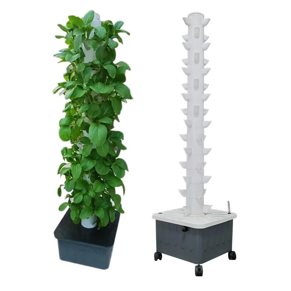 Hydroponic Tower - Vertical Hydroponic Grow Tower Aeroponic Tower