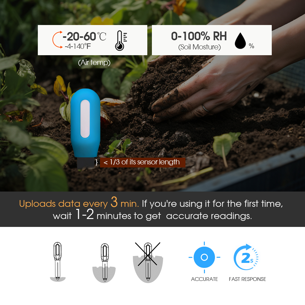 1PCS Tuya Zigbee Soil Sensor H - Plant Sensor ulasan dan harga