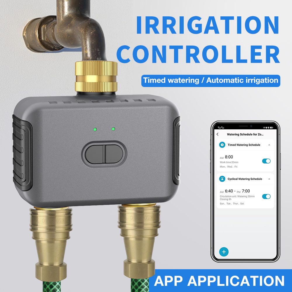 Tuya 2 Zone Watering Timer Gar - Automatic Watering ulasan dan harga